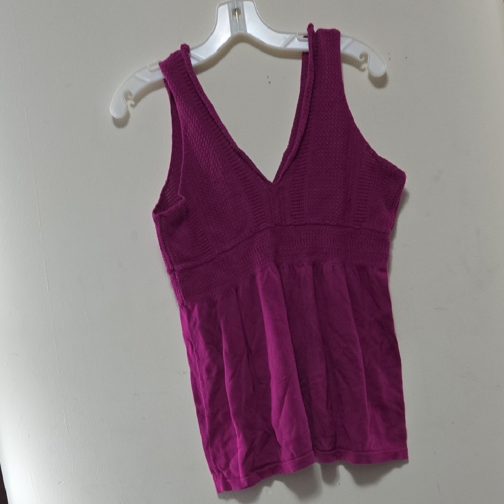Banana Republic Fuchsia Knit Tank Top